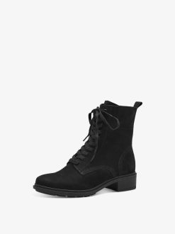 Tamaris Bottine En Cuir - Noir | Bottines