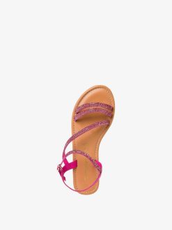 Tamaris Sandale En Cuir - Rose | Des Sandales