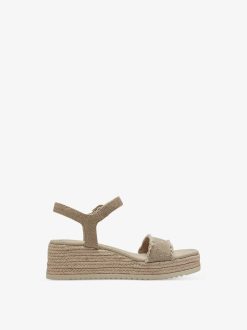 Tamaris Sandale A Talon - Beige | Des Sandales