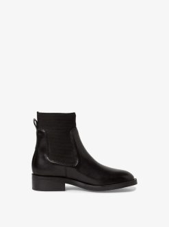 Tamaris Bottine Chelsea En Cuir - Noir | Bottines