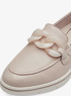 Tamaris Babouche En Cuir - Beige | Chaussures Basses Et Pantoufles