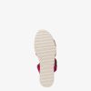 Tamaris Sandale A Talon En Cuir - Rose | Des Sandales