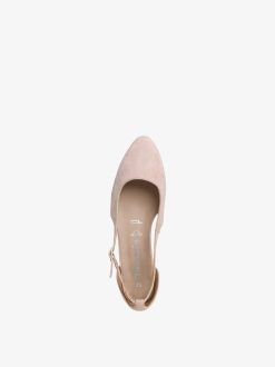 Tamaris Ballerine En Cuir - Rose | Ballerines