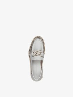 Tamaris Babouche En Cuir - Blanc | Chaussures Basses Et Pantoufles