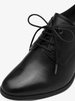 Tamaris Trotteur En Cuir - Noir | Chaussures Basses Et Pantoufles