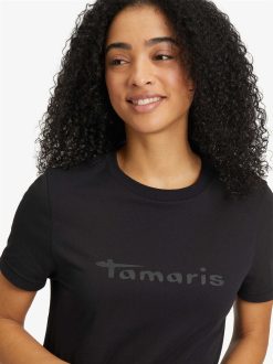 Tamaris T-Shirt - Noir | Chemises Et Hauts