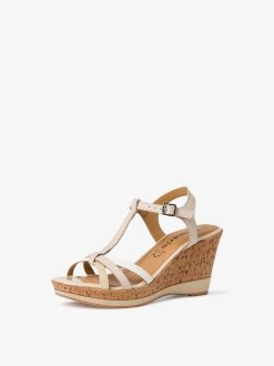 Tamaris Sandale A Talon - Beige | Des Sandales