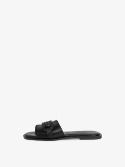 Tamaris Mule En Cuir - Noir | Mules