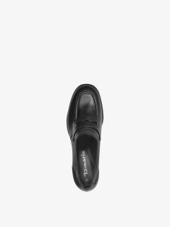 Tamaris Trotteur En Cuir - Noir | Chaussures Basses Et Pantoufles