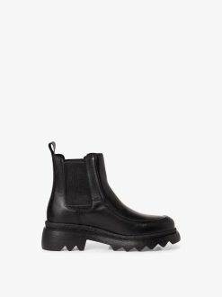 Tamaris Bottine Chelsea En Cuir - Noir | Bottines