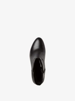 Tamaris Bottine En Cuir - Noir | Bottines