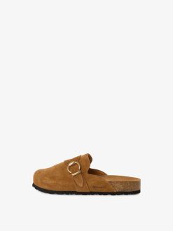 Tamaris Mule En Cuir - Marron | Mules