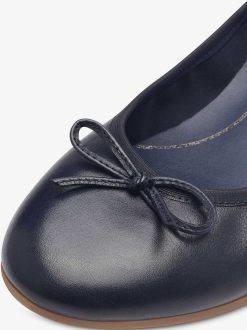 Tamaris Ballerine En Cuir - Bleu | Ballerines