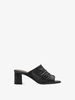 Tamaris Mule En Cuir - Noir | Mules