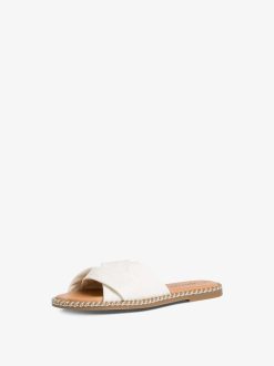 Tamaris Mule En Cuir - Blanc | Mules