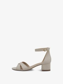 Tamaris Sandale A Talon - Beige | Des Sandales