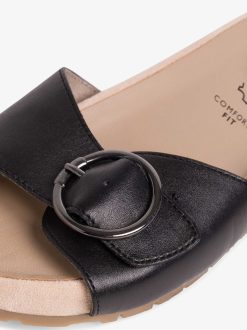 Tamaris Mule En Cuir - Noir | Mules