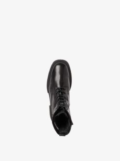 Tamaris Bottine En Cuir - Doublure Chaude Noire | Bottines