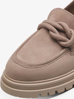 Tamaris Babouche En Cuir - Beige | Chaussures Basses Et Pantoufles