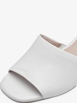 Tamaris Mule En Cuir - Blanc | Mules