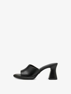 Tamaris Mule En Cuir - Noir | Mules