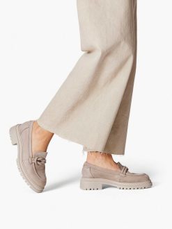 Tamaris Babouche En Cuir - Beige | Chaussures Basses Et Pantoufles