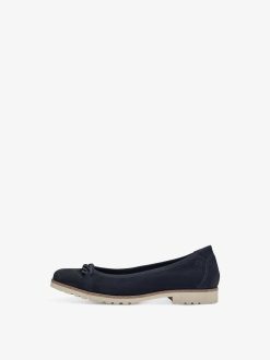 Tamaris Ballerine En Cuir - Bleu | Ballerines