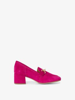 Tamaris Trotteur En Cuir - Rose | Chaussures Basses Et Pantoufles