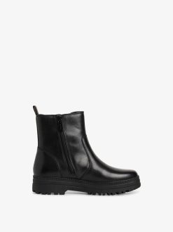 Tamaris Bottine En Cuir - Noir | Bottines