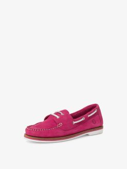 Tamaris Mocassin En Cuir - Rose | Chaussures Basses Et Pantoufles