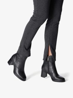 Tamaris Bottine En Cuir - Noir | Bottines