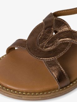 Tamaris Sandale En Cuir - Metallise | Des Sandales