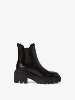 Tamaris Bottine En Cuir - Doublure Chaude Noire | Bottines