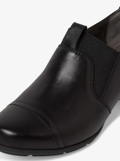 Tamaris Trotteur En Cuir - Noir | Chaussures Basses Et Pantoufles