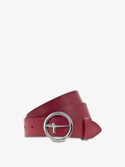 Tamaris Ceinture En Cuir - Rouge | Ceintures