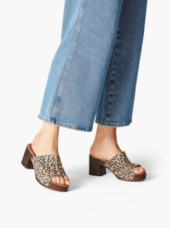 Tamaris Mule En Cuir - Marron | Mules