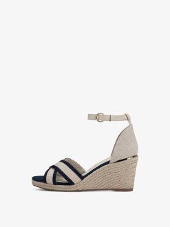 Tamaris Sandale A Talon - Bleu | Des Sandales