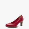 Tamaris Escarpins En Cuir - Rouge | Pompes