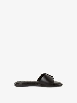 Tamaris Mule En Cuir - Noir | Mules