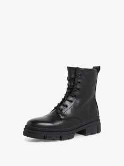 Tamaris Bottine En Cuir - Noir | Bottines