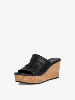 Tamaris Mule En Cuir - Noir | Mules