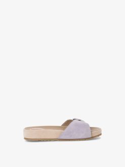 Tamaris Mule En Cuir - Violet | Mules