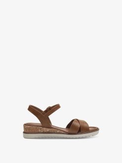 Tamaris Sandale A Talon - Marron | Des Sandales