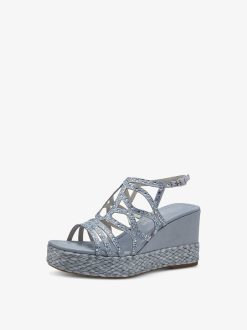 Tamaris Sandale A Talon - Bleu | Des Sandales