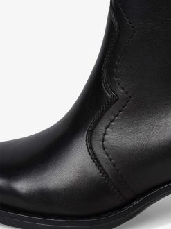 Tamaris Bottine En Cuir - Noir | Bottines