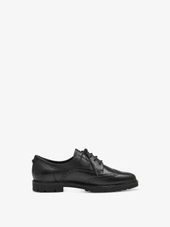 Tamaris Chaussures Basses En Cuir - Noir | Chaussures Basses Et Pantoufles