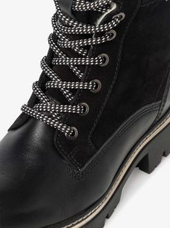 Tamaris Bottine En Cuir - Doublure Chaude Noire | Bottines