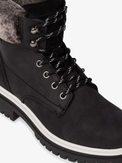 Tamaris Bottine En Cuir - Doublure Chaude Noire | Bottines