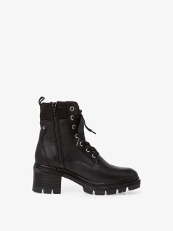 Tamaris Bottine En Cuir - Doublure Chaude Noire | Bottines