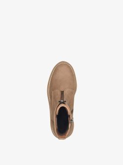 Tamaris Bottine En Cuir - Marron | Bottines